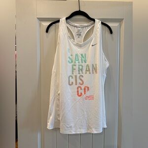 Nike Women's White San Francisco Graphic Tank Top 2015